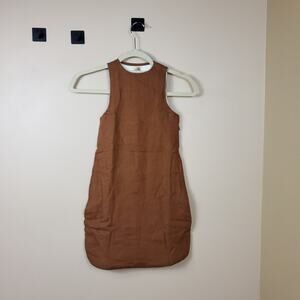 The Simple Folk The Essential Sleep Sack Linen/Wool in Rust Size 0-9 Months